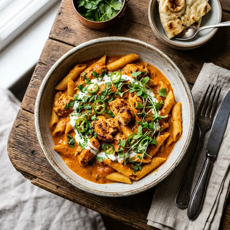 Butter Chicken Pasta recipe