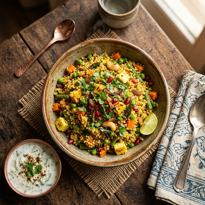 Foxtail Millet Pulao — Indian dinner dish served ready to eat