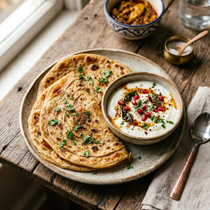 Paratha with Curd recipe