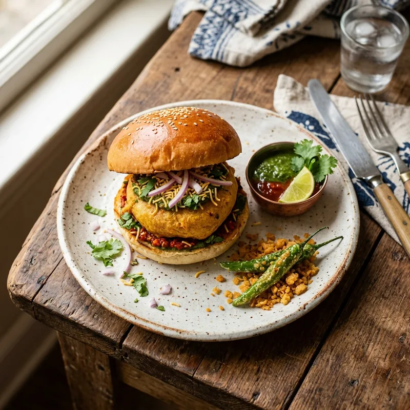 Vada Pav Burger recipe